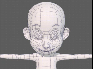 base mesh boy character v13 3D Model
