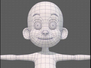 base mesh boy character v13 3D Model
