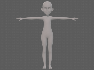 base mesh girl characterv14 3D-Modell