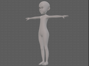 base mesh girl characterv14 3D-Modell