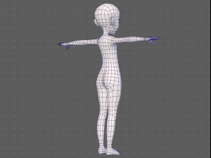 base mesh girl characterv14 3D-Modell