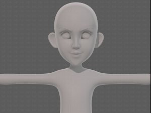 base mesh girl characterv14 3D-Modell