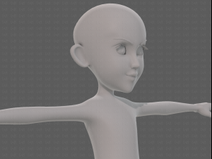 base mesh girl characterv14 3D-Modell