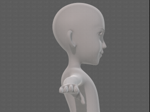 base mesh girl characterv14 3D-Modell