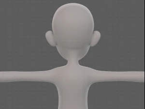 personaggio ragazza mesh basev14 Modello 3D