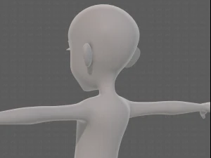 personaggio ragazza mesh basev14 Modello 3D