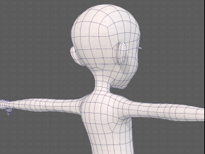 base mesh girl characterv14 3D-Modell