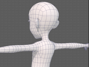 base mesh girl characterv14 3D-Modell