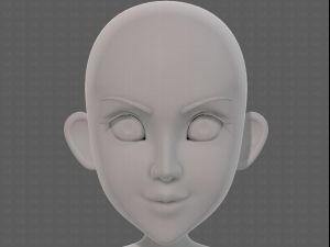 base mesh girl characterv14 3D-Modell
