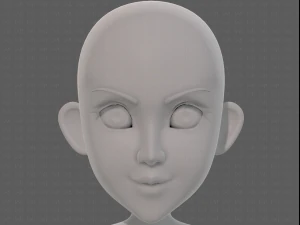 personaggio ragazza mesh basev14 Modello 3D