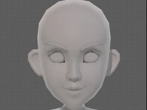 personaggio ragazza mesh basev14 Modello 3D