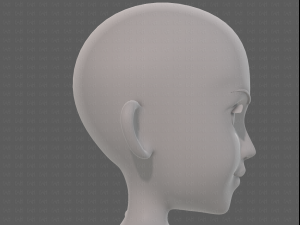 base mesh girl characterv14 3D-Modell