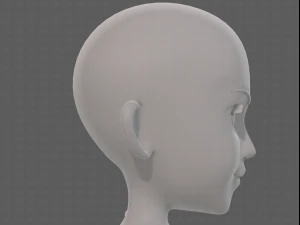 personaggio ragazza mesh basev14 Modello 3D