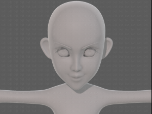 base mesh girl characterv14 3D-Modell