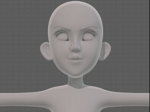 base mesh girl characterv14 3D-Modell