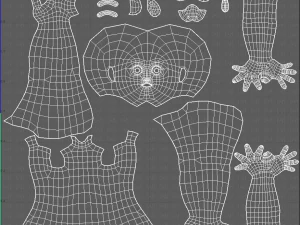 personaggio ragazza mesh basev14 Modello 3D