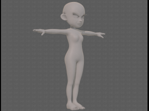 base mesh woman 24 3D 模型