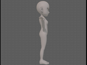 base mesh woman 24 3D 模型
