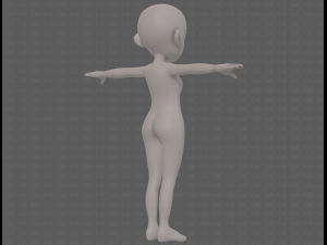base mesh woman 24 3D 模型