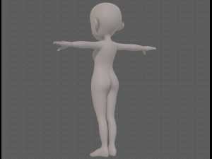 base mesh woman 24 3D 模型
