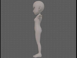 base mesh woman 24 3D 模型