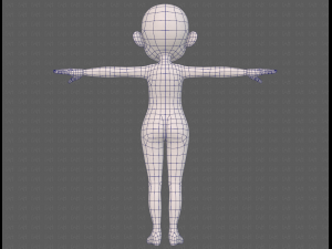 base mesh woman 24 3D 模型