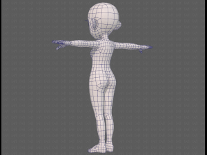 base mesh woman 24 3D 模型