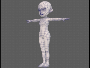 base mesh woman 24 3D 模型
