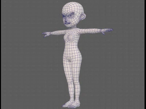 base maglia donna 24 Modello 3D