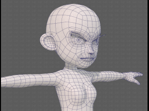 base mesh woman 24 3D 模型