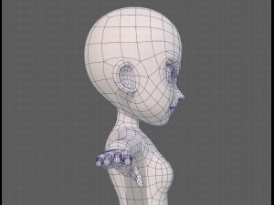 base mesh woman 24 3D 模型