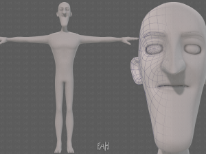 base mesh man character v22 Modelo 3D