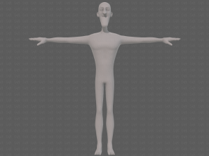 base mesh man character v22 3D Модель