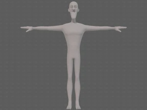 base mesh man character v22 3D Model