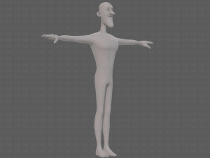 base mesh man character v22 3D Модель