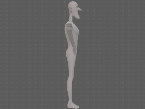 base mesh man character v22 3D Модель