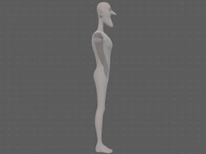 base mesh man character v22 3D Model
