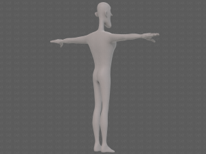 base mesh man character v22 3D Модель