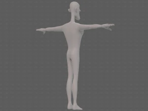 base mesh man character v22 3D Model