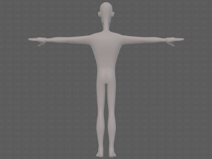 base mesh man character v22 3D Модель