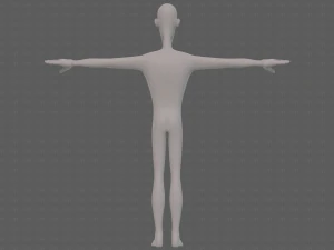 base mesh man character v22 3D Model
