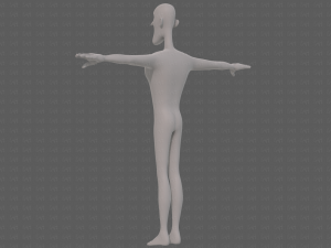 base mesh man character v22 3D Модель