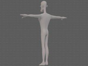 base mesh man character v22 3D Model