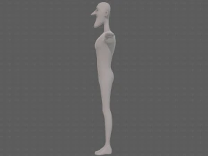 base mesh man character v22 3D Model