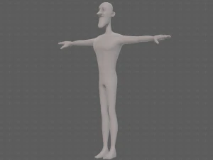 base mesh man character v22 3D Model