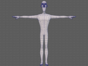 base mesh man character v22 3D Модель