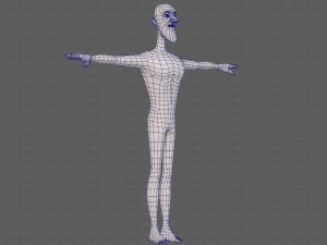 base mesh man character v22 3D Модель