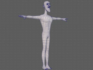 base mesh man character v22 3D Model