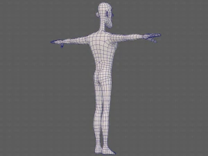 base mesh man character v22 3D Model