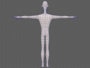 base mesh man character v22 3D Модель